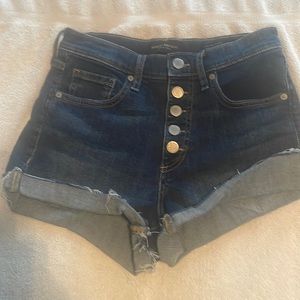 Banana Republic Premium Denim cutoff shorts.  Size 25.  High rise.
